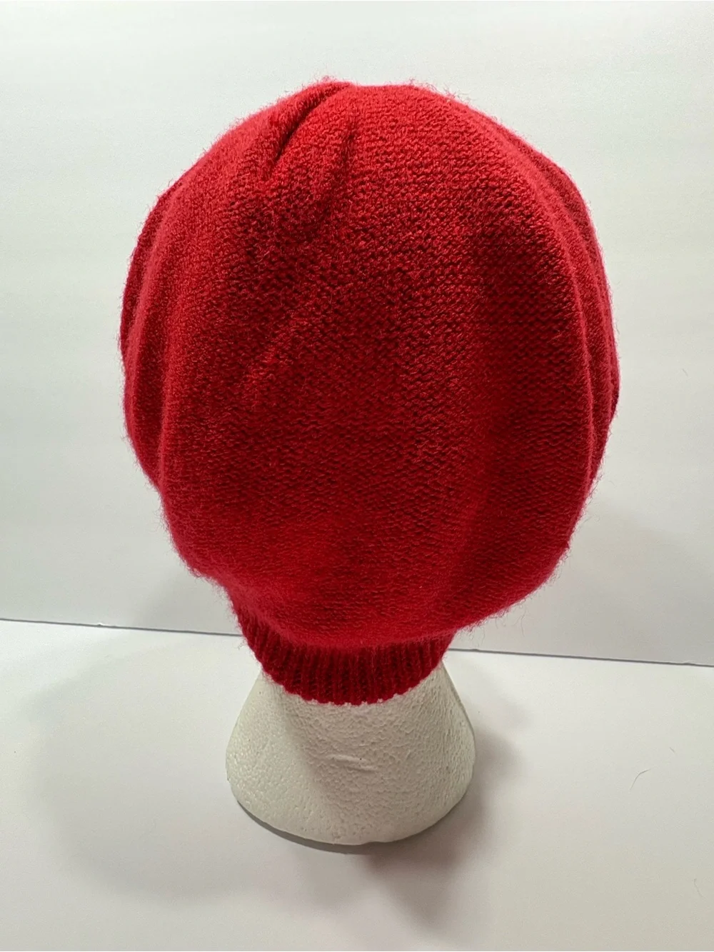 Embellished Red Knit Beret